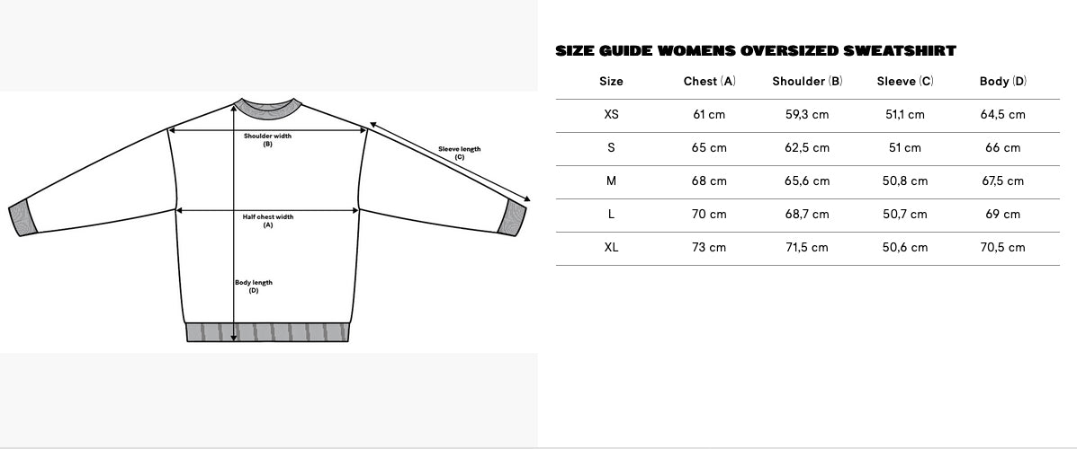 MZ Ladies Oversized Sweatshirt